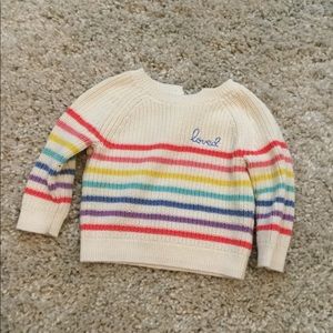 GAP RAINBOW LOVED SWEATER